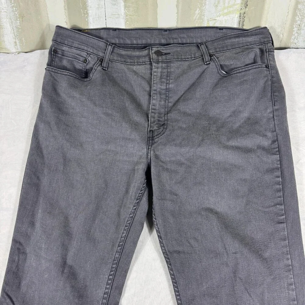 Levi's 511 Straight-Leg Jeans Mens Gray Denim Charcoal Wash Outdoor Size W42 L30